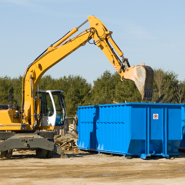 what are the rental fees for a residential dumpster in Martins Creek